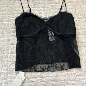 Abercrombie & Fitch Black Lace Top